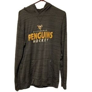 Pittsburgh Penguins Hockey Size Medium Long Sleeved Lightweight Hoodie